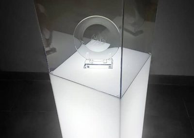 base acrilica luminosa para exhibidor