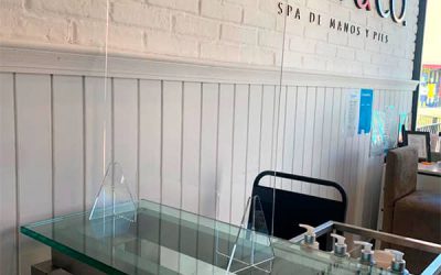 Los separadores de acrílico están por todas partes