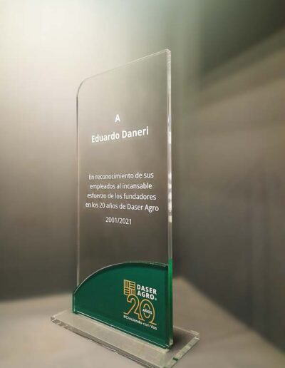 Reconocimiento brindado por Daser Agro por los logros de sus empleados.